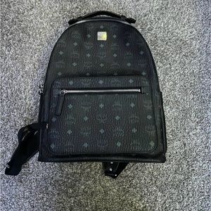 *Brand New* MCM Black Stark Visetos Backapack